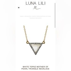 Luna Lili White Topaz Mother of Pearl Necklace